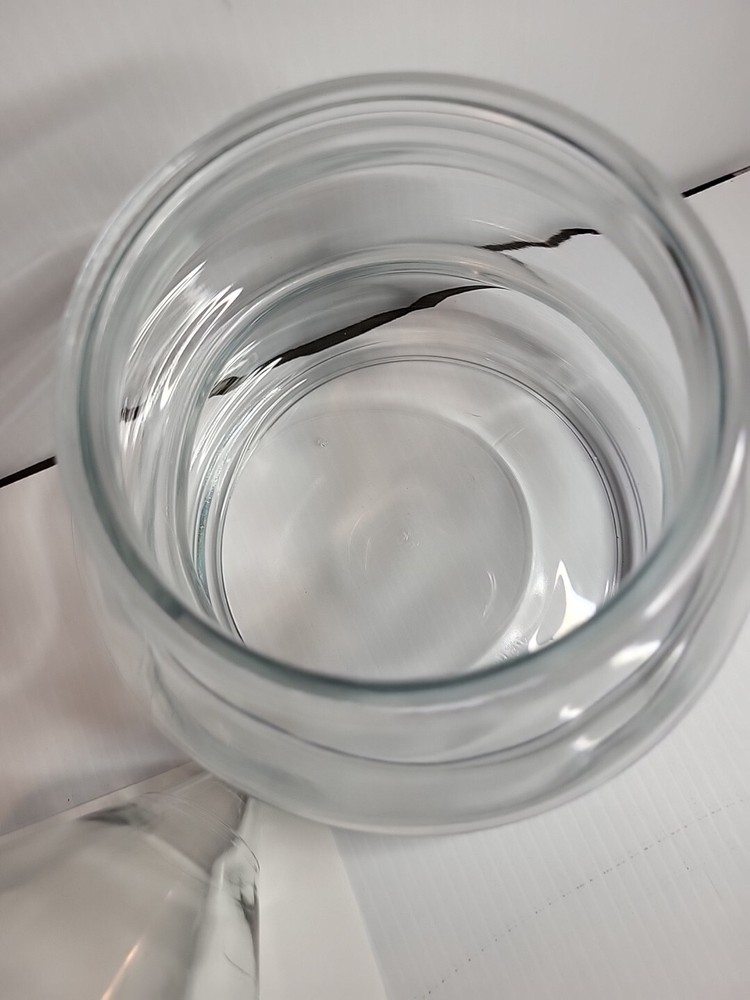 Anchor Hocking Clear Glass Christmas Tree Cookie Or Candy Container