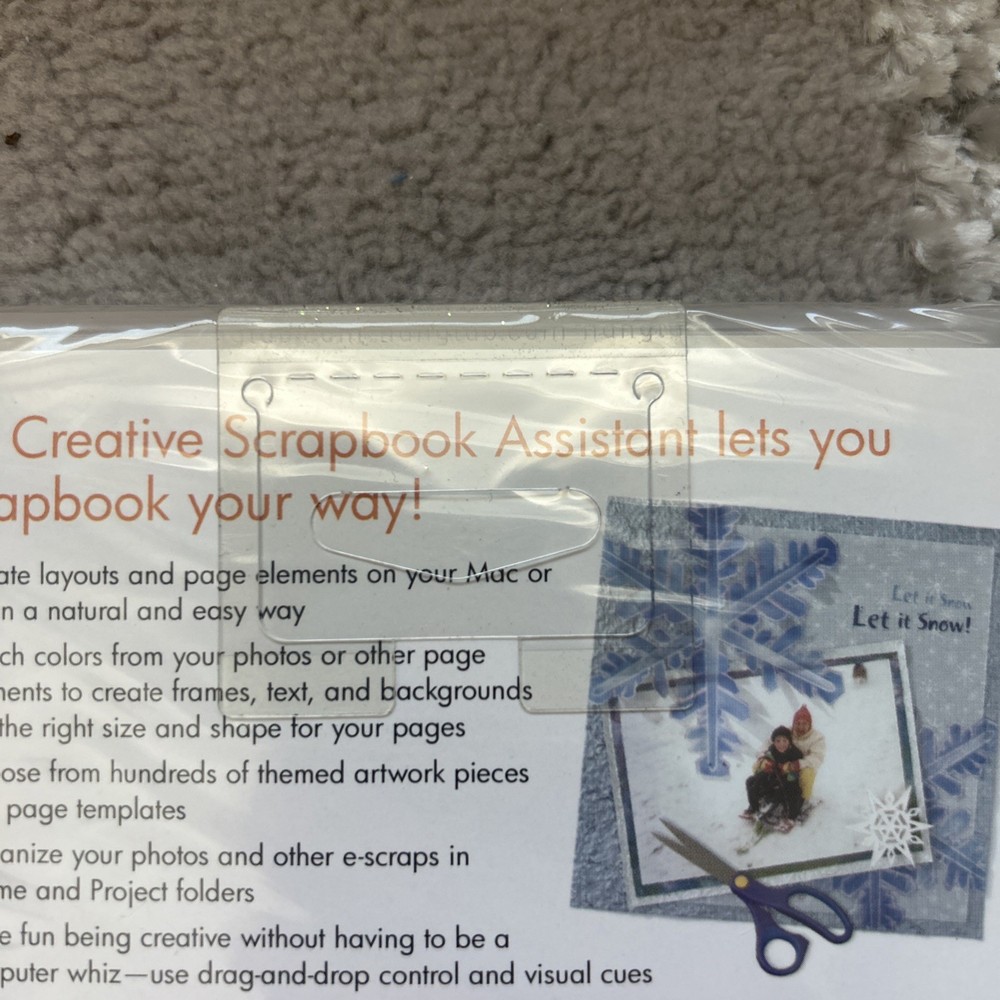 HP Creative Scrapbook Assistant CD ROM Software WIN XP/2000/98 Mac OS Free Ship