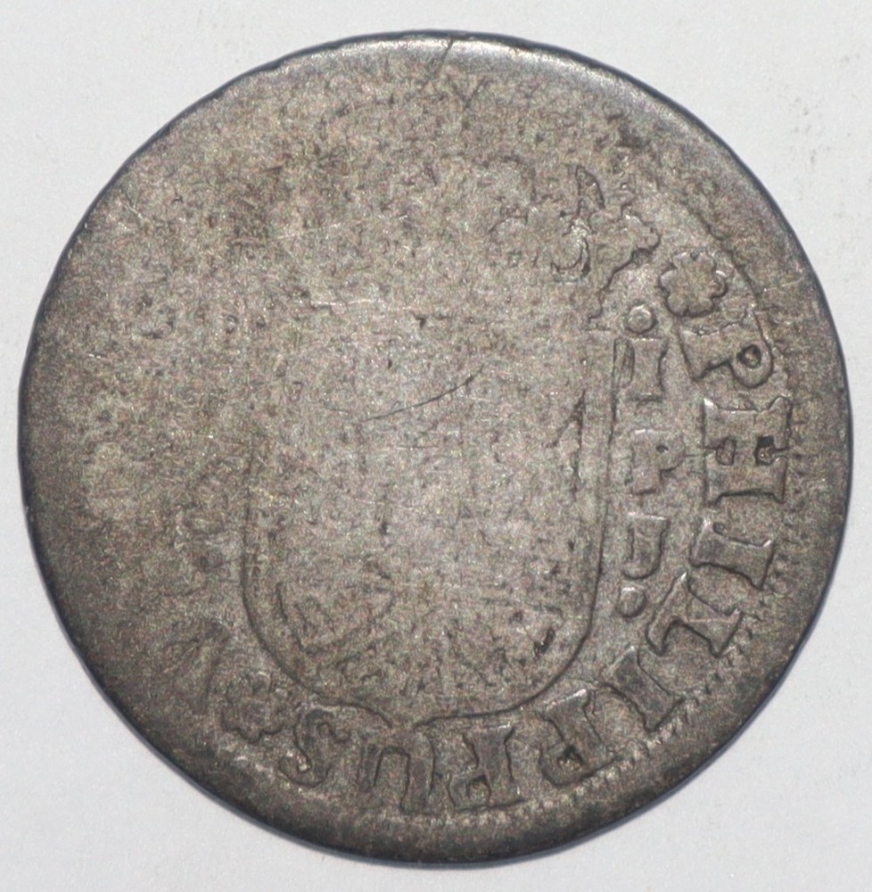 1738 Spain Silver 1 Real Pirate Coin (Q271)