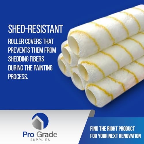 - Paint Roller Covers - 1/2 X 9 Inch Microfiber 6 Pack 6 Ea 1/2" Micro