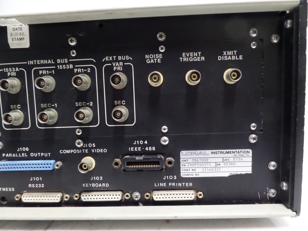 Loral Instrumentation SBA100F Digital Data Analyzer