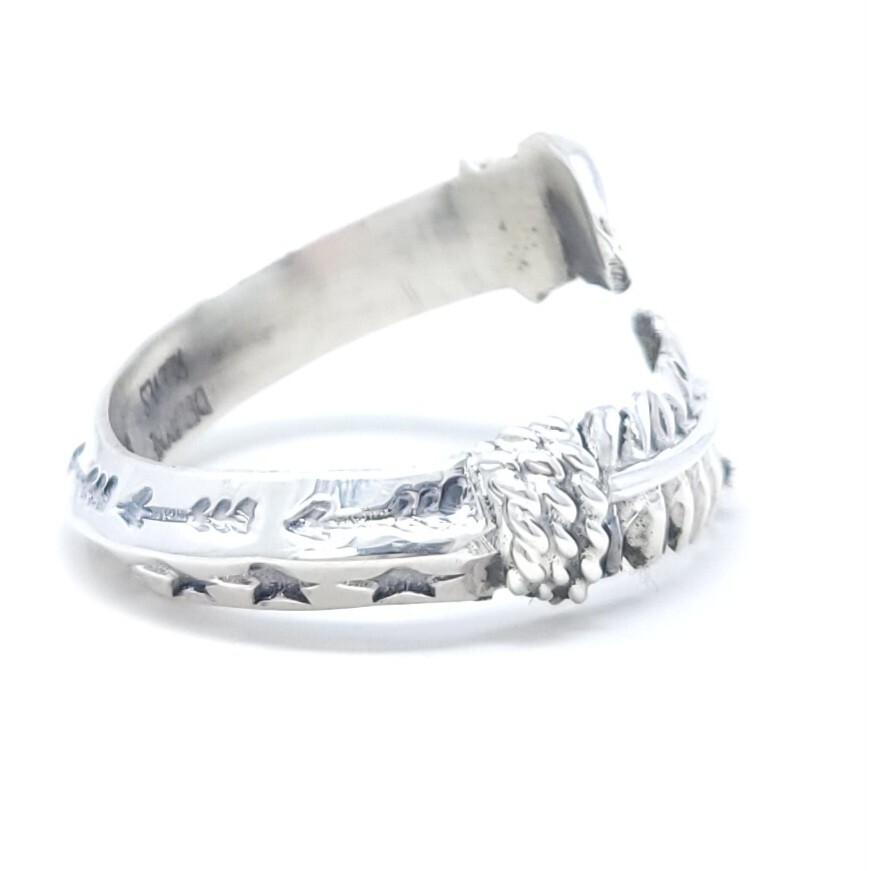Delayne Reeves Navajo Sterling Silver Arrow Ring Adjustable Triangle Wire
