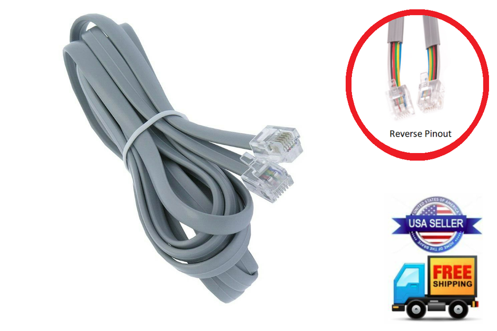 REVERSE 6-PIN CABLE REMOTE WIRE CONTROL LEGGETT & PLATT ADJUSTABLE BED SILVER
