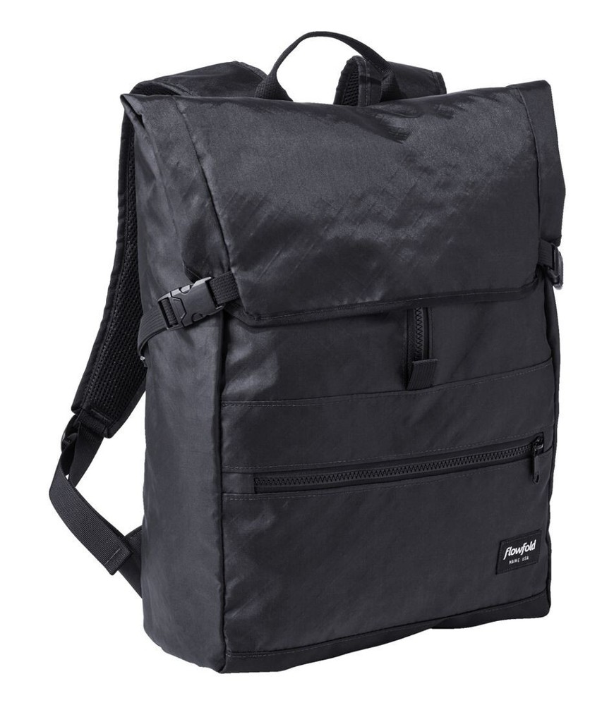 New Flowfold Commuter Backpack Jet Black aka Black Knight Challenge Sailcloth