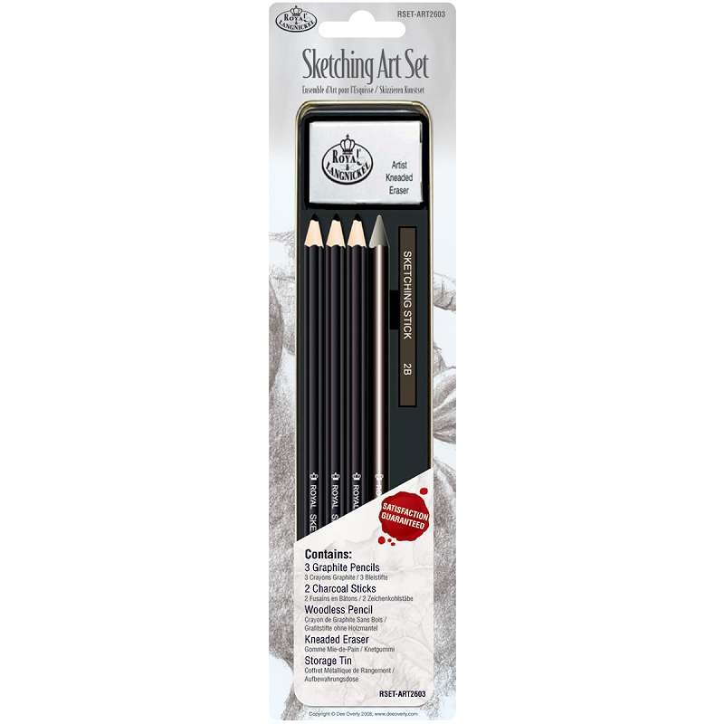 Sketching Art Set W/Tin