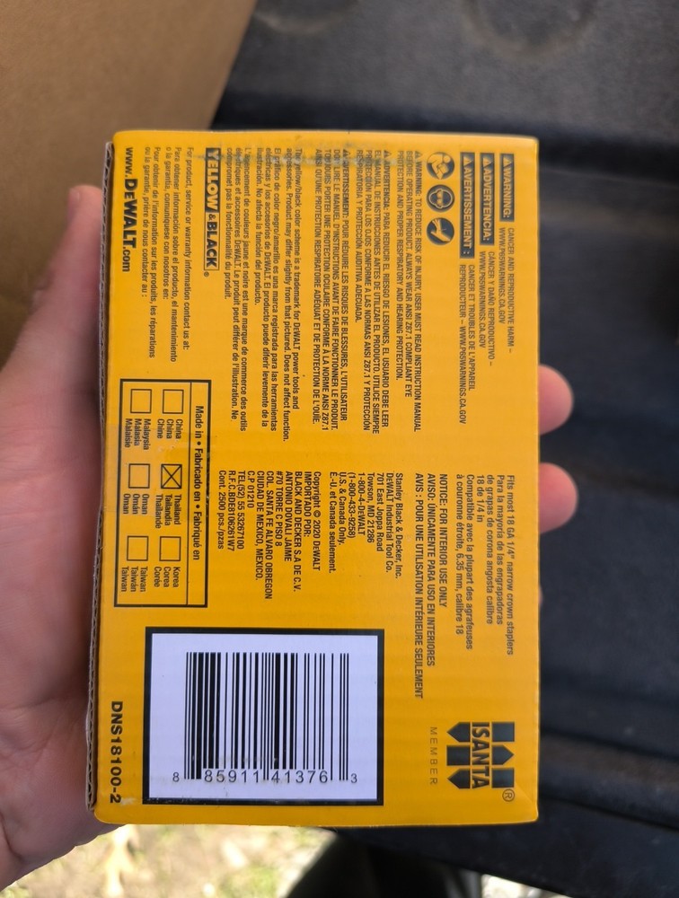 Dewalt Narrow Crown Staple DNS18100-2