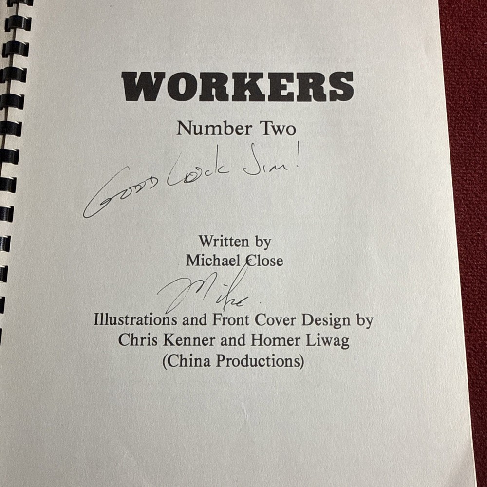 Workers #2 Michael Close VNTG SIGNED - Professional Magic