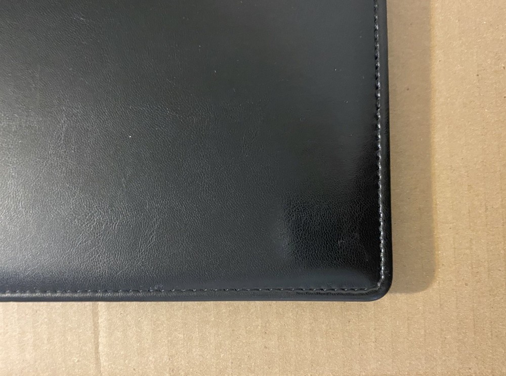 Vintage Apple Computer Leather Folio Padfolio Notebook Folder