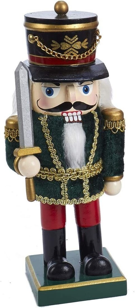 Kurt Adler Chubby Green Soldier Nutcracker 9 Inches