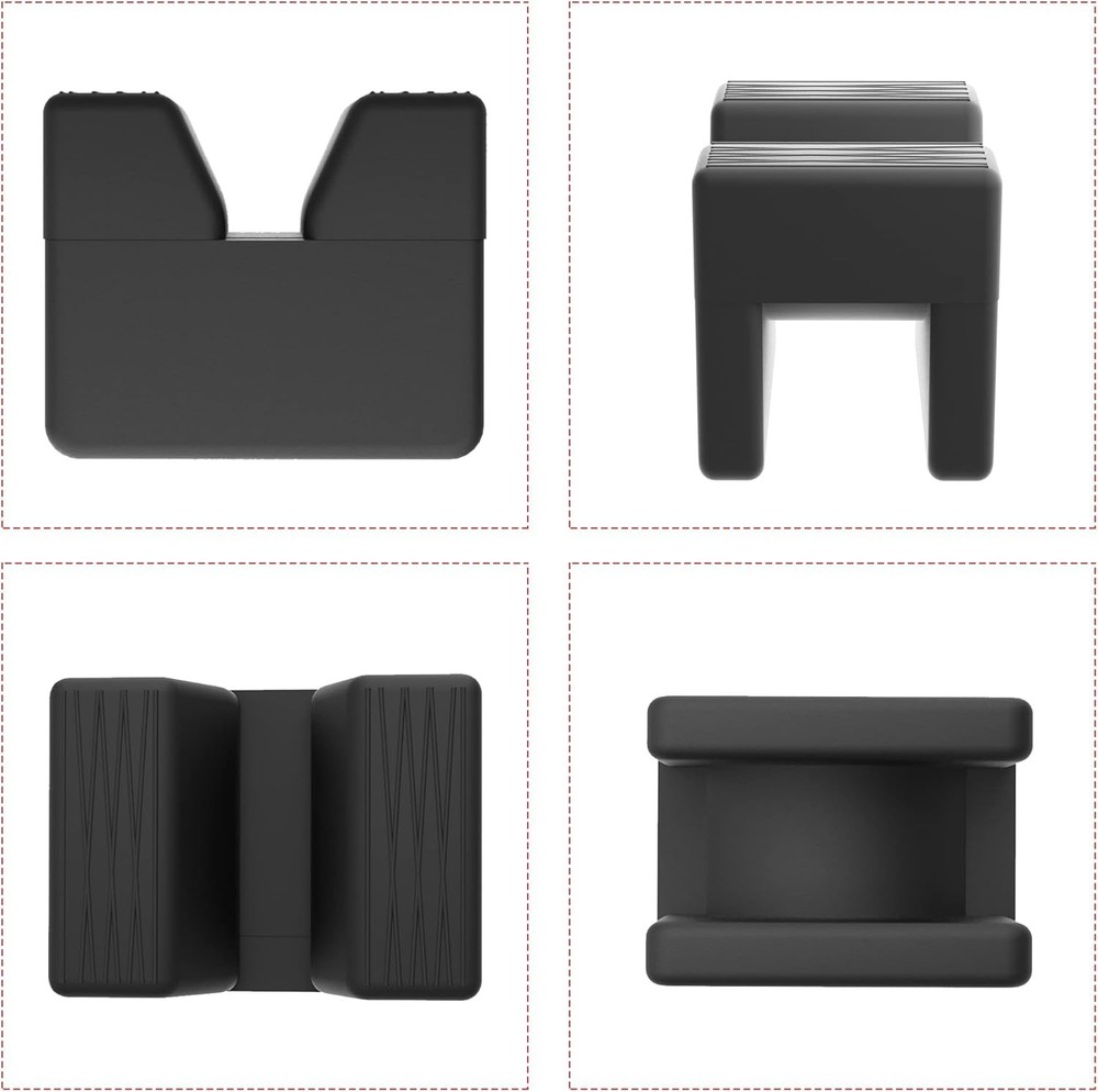 Universal Rubber Jack Pad Adapter Set - Essential 2-Piece Protector for Vehicles