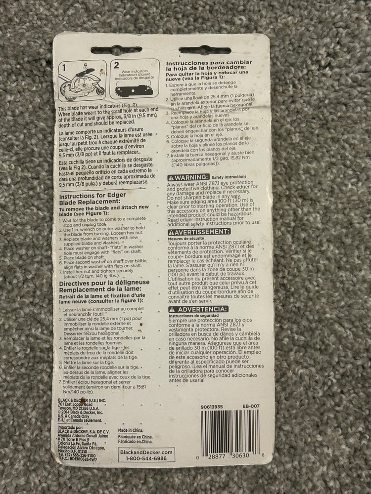 Black & Decker Edger Blade, EB-007