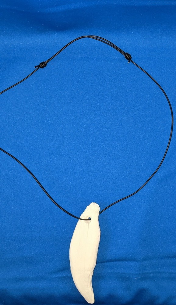 Grizzly Bear Tooth Necklace 3D Printed Handpainted