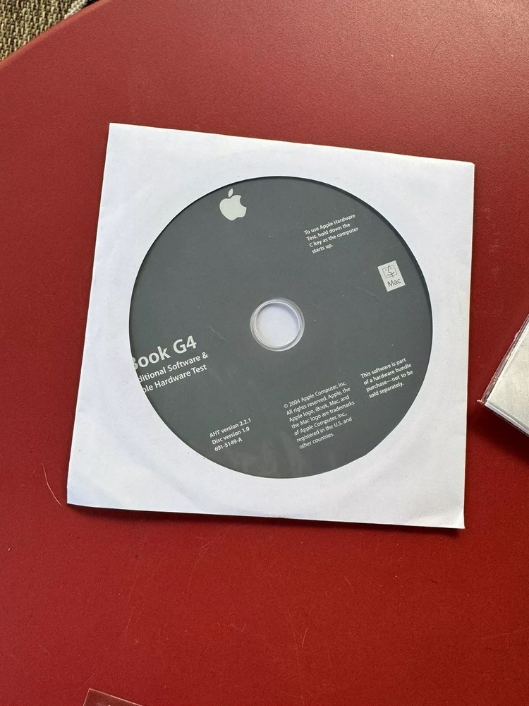 i BOOK G4 Mac OS install Disc 1 , 2 ,3 & Additional Software Disk Version 10.3.7