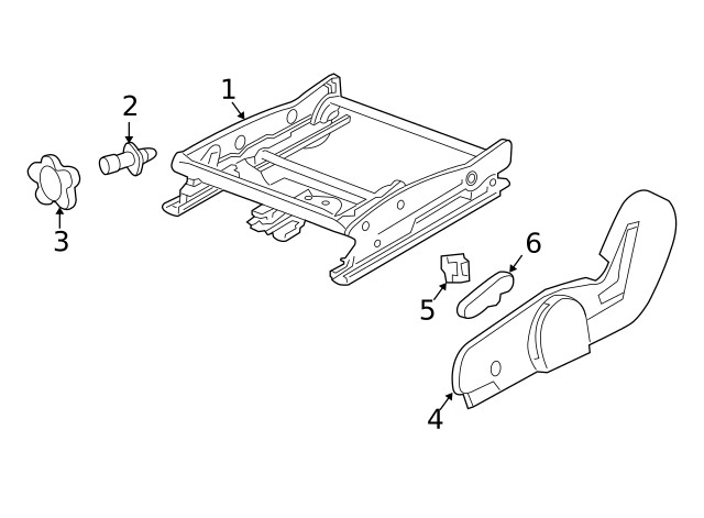 Genuine GM Front Seat Adjuster Switch 12451495