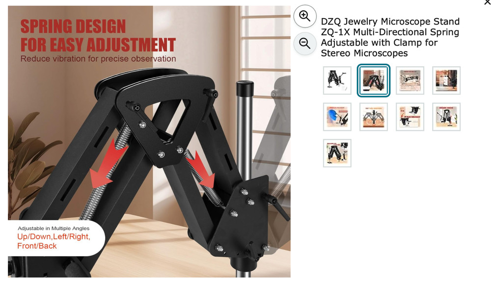 Microscope Stand - Multi Directional - Adjustable Spring Arm