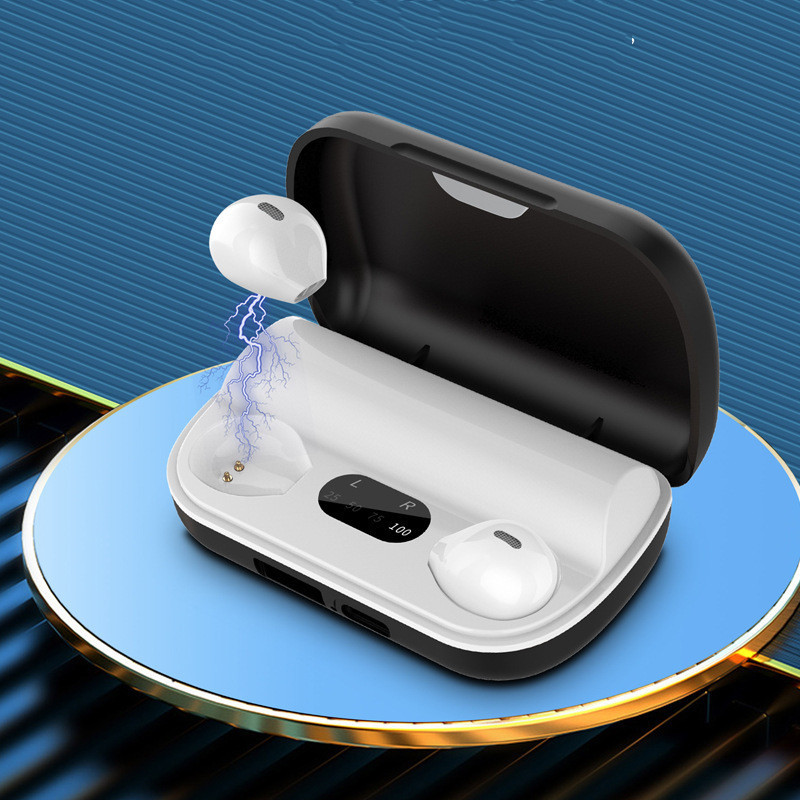 Digital Display Large Capacity Binaural Private Model Tws Wireless Bluetooth Hea