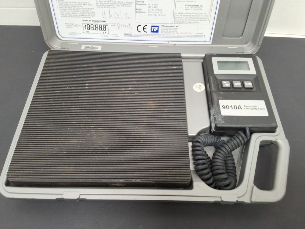 TIF 9010A Slimline Electronic Refrigerant Charging Scale- USED