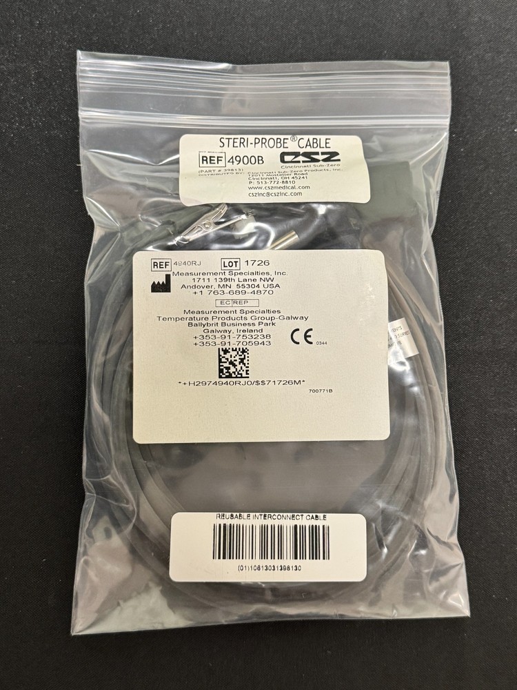 NEW Cincinnati Sub-Zero CSZ Steri Probe Cable REF 4900B