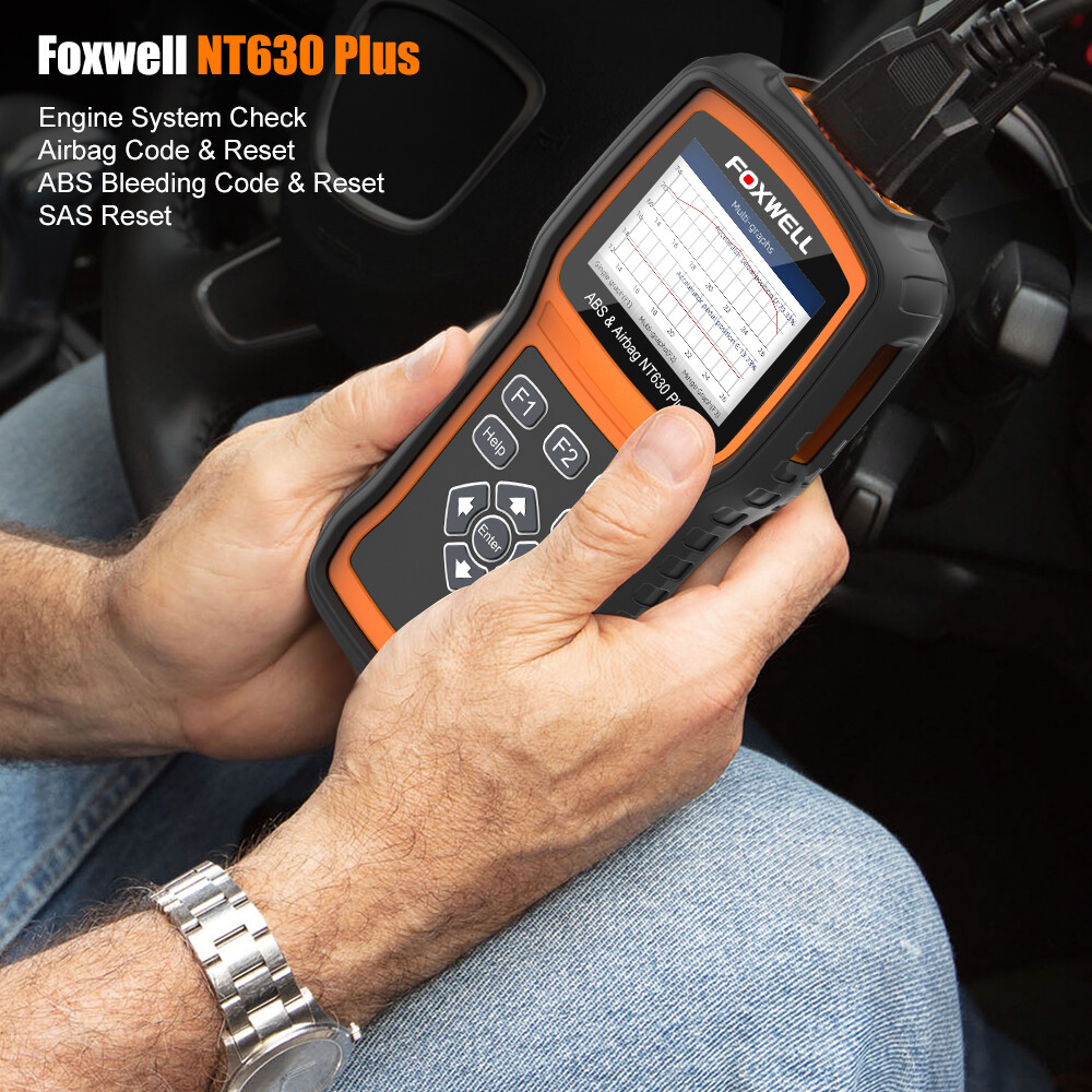 Foxwell NT630 Plus SRS ABS Engine SAS Car OBD2 Scanner Diagnostic Code Reader