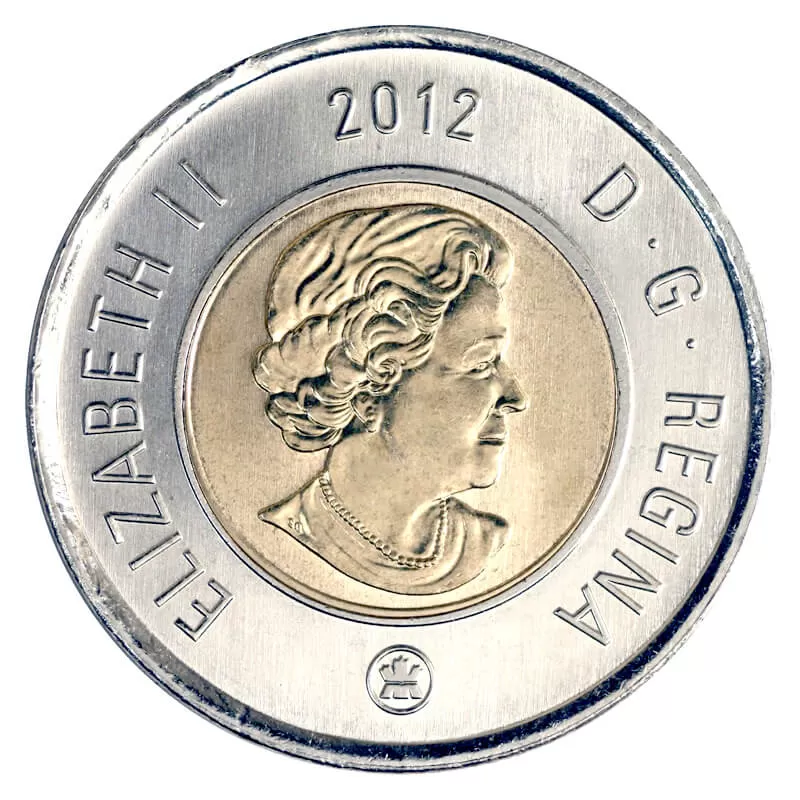 2012 Canada $2 Polar Bear Old Generation Toonie ICCS Certified MS-65
