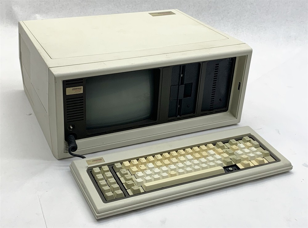Vintage Compaq Plus Portable Briefcase Computer PC PARTS