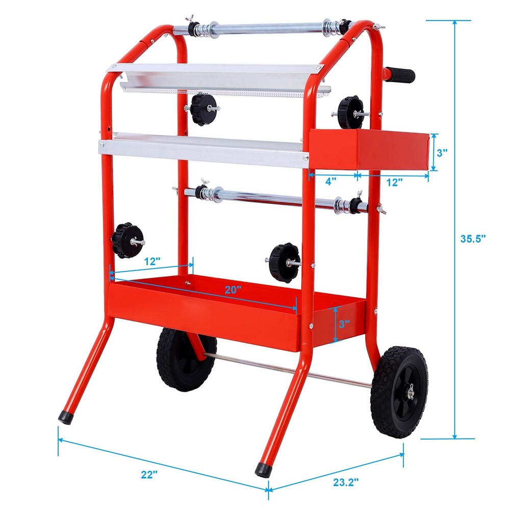 Mobile 18" Multi-Roll Masking Paper Machine with Storage Trays