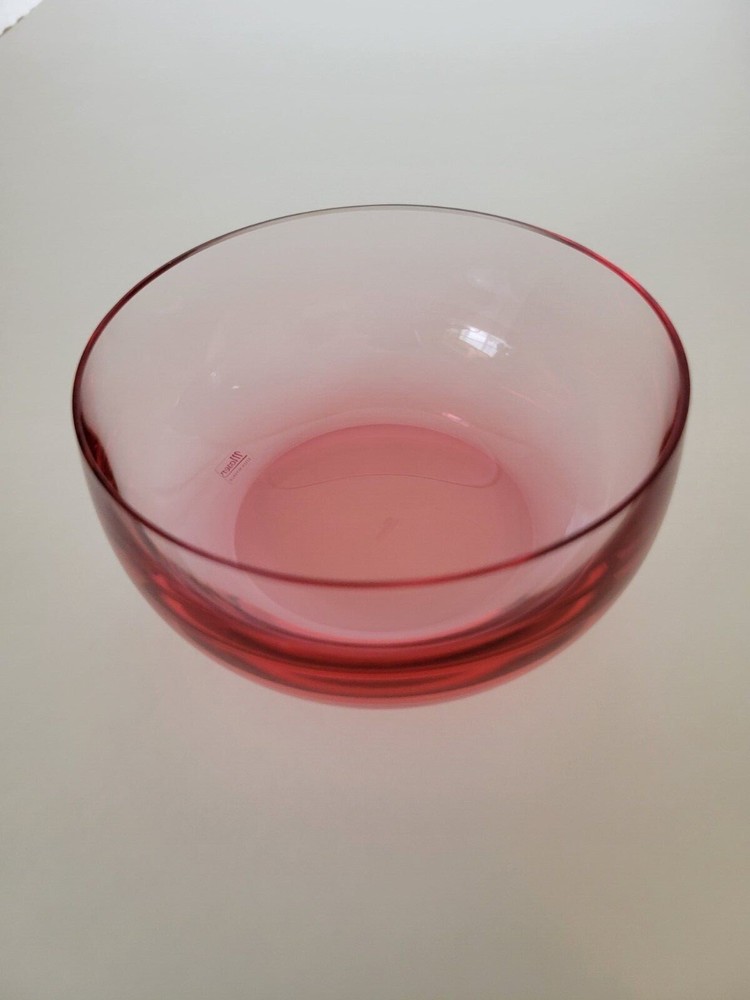 Culbuto Small Bow Plain Rosalin 4 3/4 in Diameter by Moser