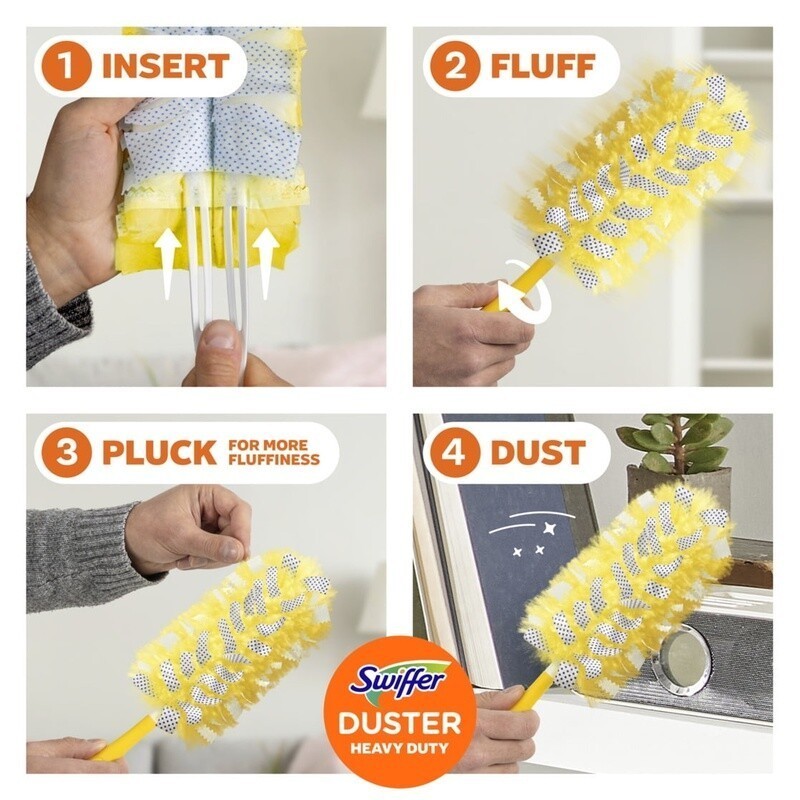 Heavy Duty Duster Refills Multi-Surface Dusting Unstopables Fresh 6 Count New