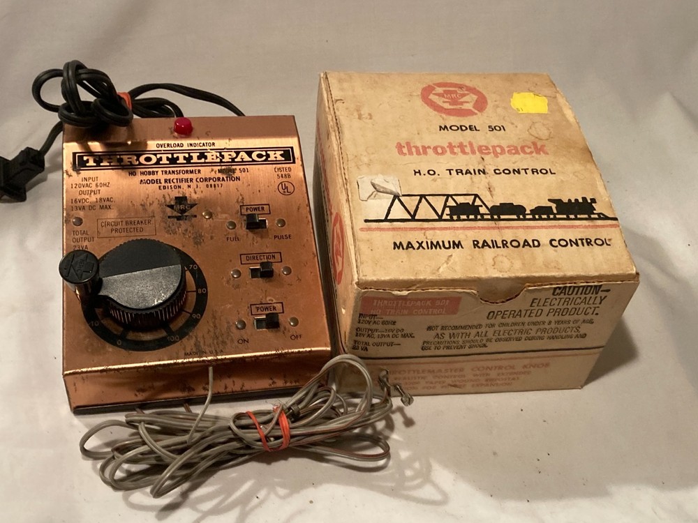 c1970s Throttlepack HO Train Transformer Model 501 Model Rectifier Edison NJ