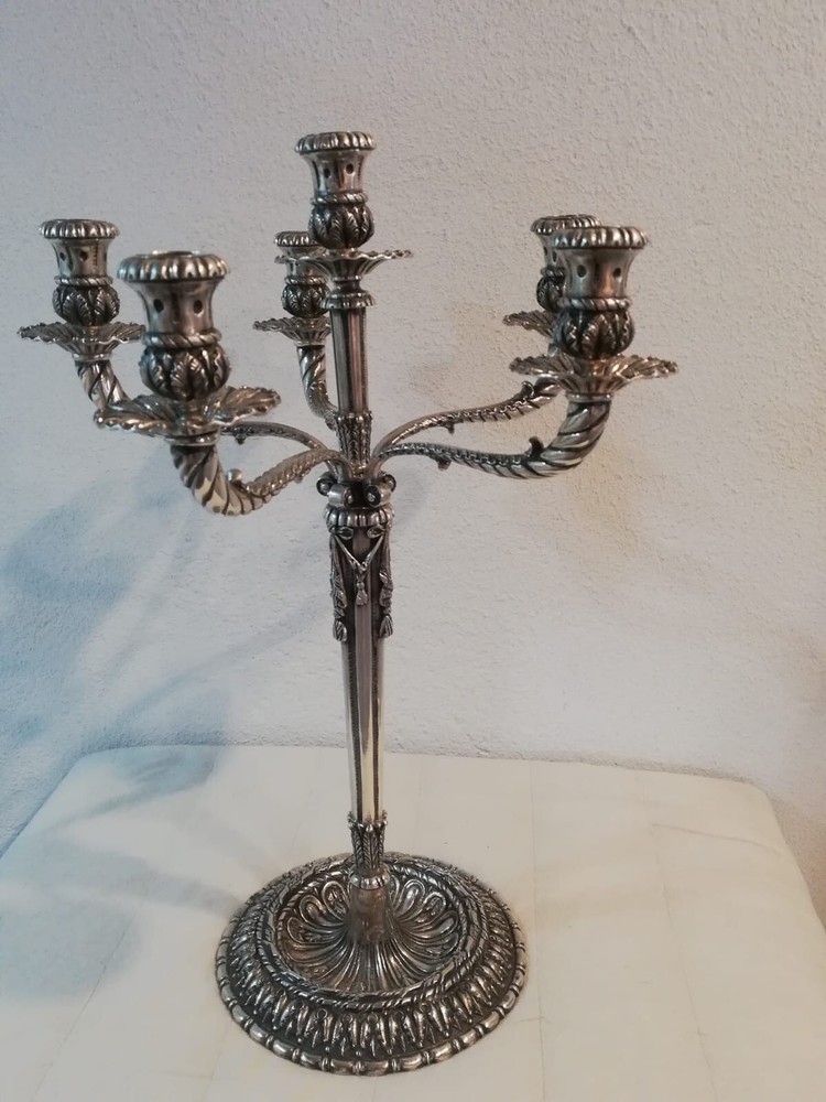 800 Solid Silver Candlesticks