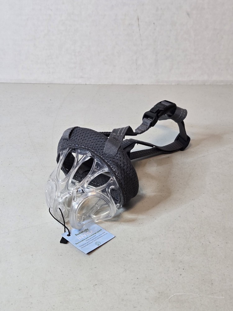 Baskerville Invisa Muzzle, Size 2, Patented Humane Design, Breathable - NO BOX