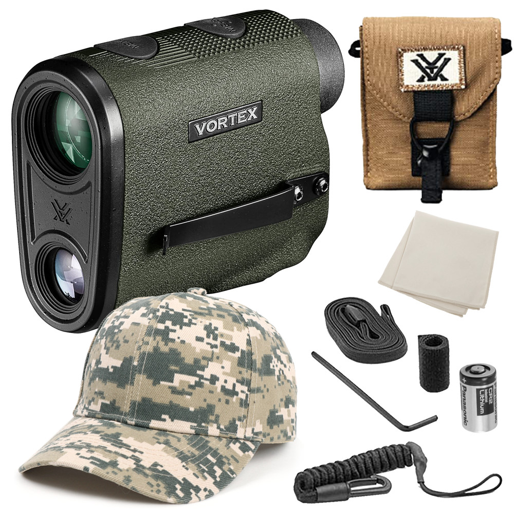 Vortex Optics Diamondback HD 2000 Laser Rangefinder with Free Camo-D Hat Bundle
