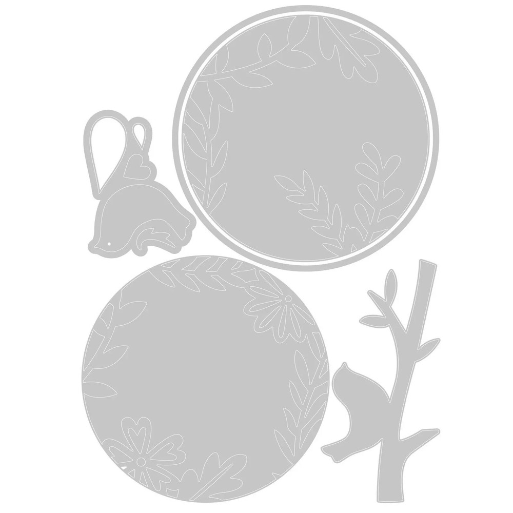 Sizzix Thinlits Spring Layered Scene Cutting Dies by Olivia Rose 665092 NEW