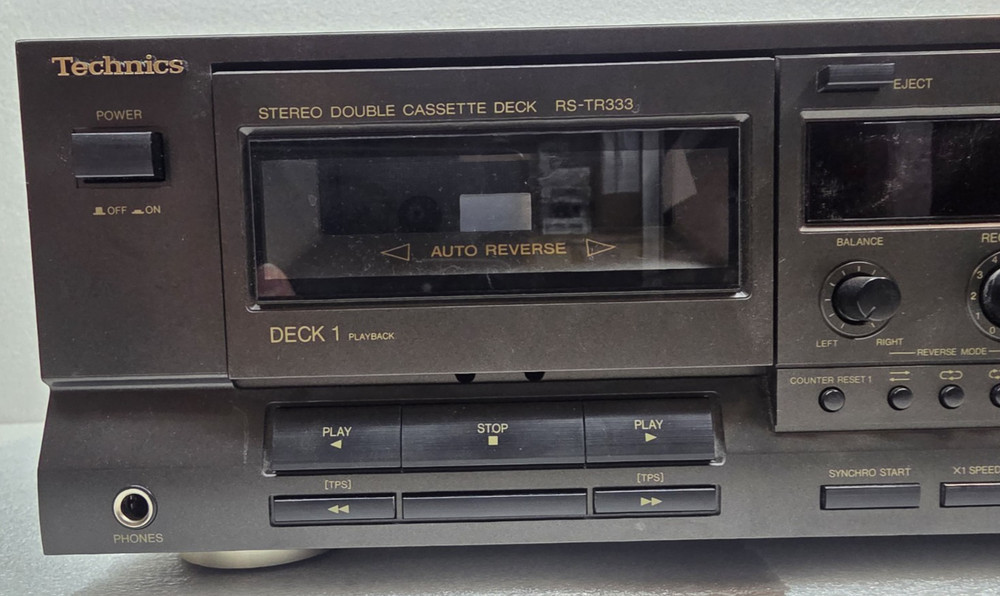 Technics RS-TR333 Stereo Double Cassette Deck Tested