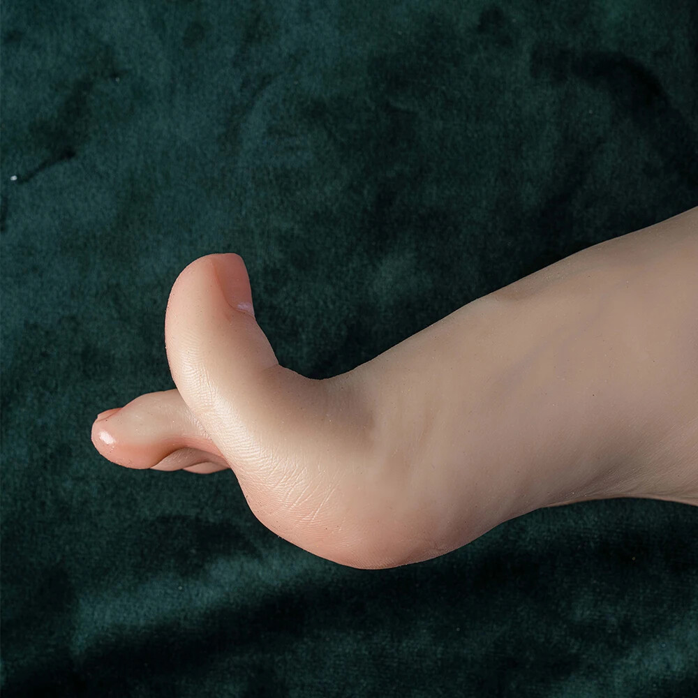 Real Silicone Artificial Foot Model Show Practice Foot Model Adjustable Fetish
