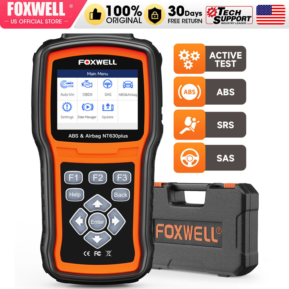 FOXWELL NT630 Plus OBD2 Scanner Diagnostic Tool ABS SRS Scanner Car Code Reader