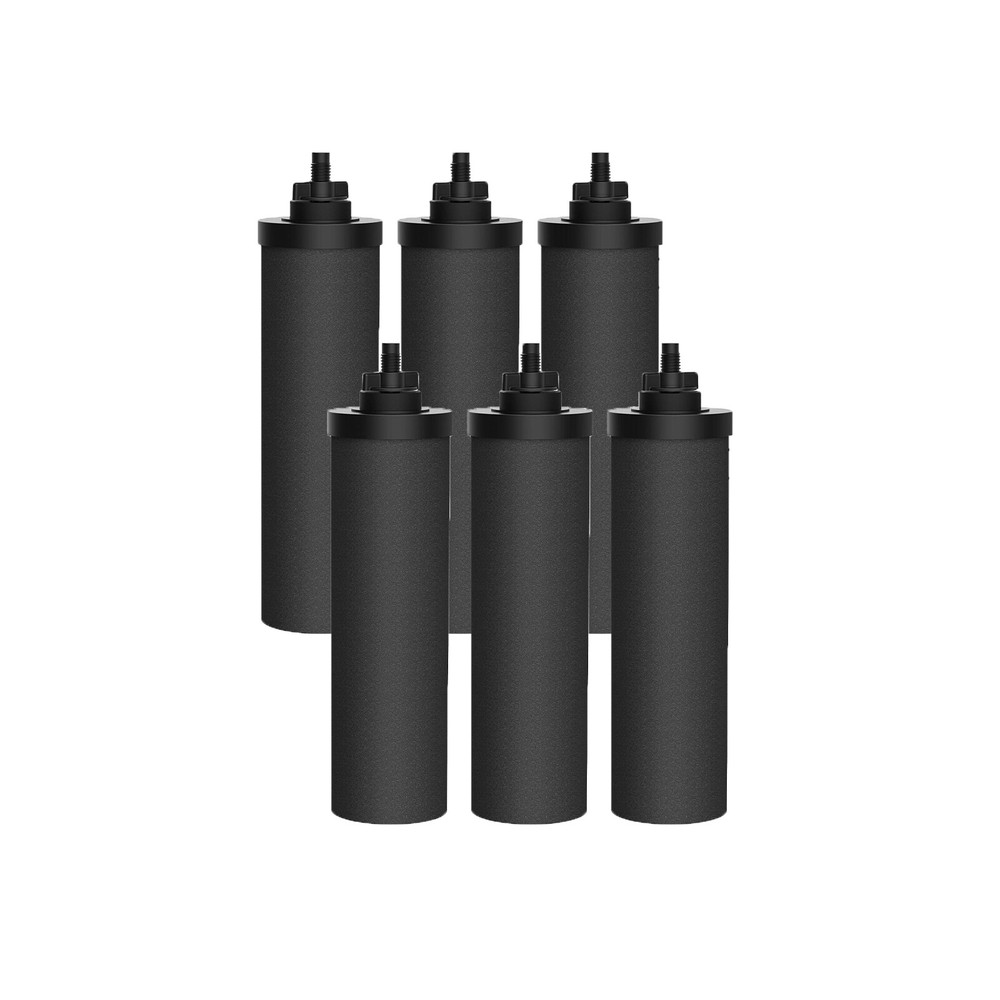 6P Activated Carbon Water Filters for Bucket Gravity-Fed Water Filtration System