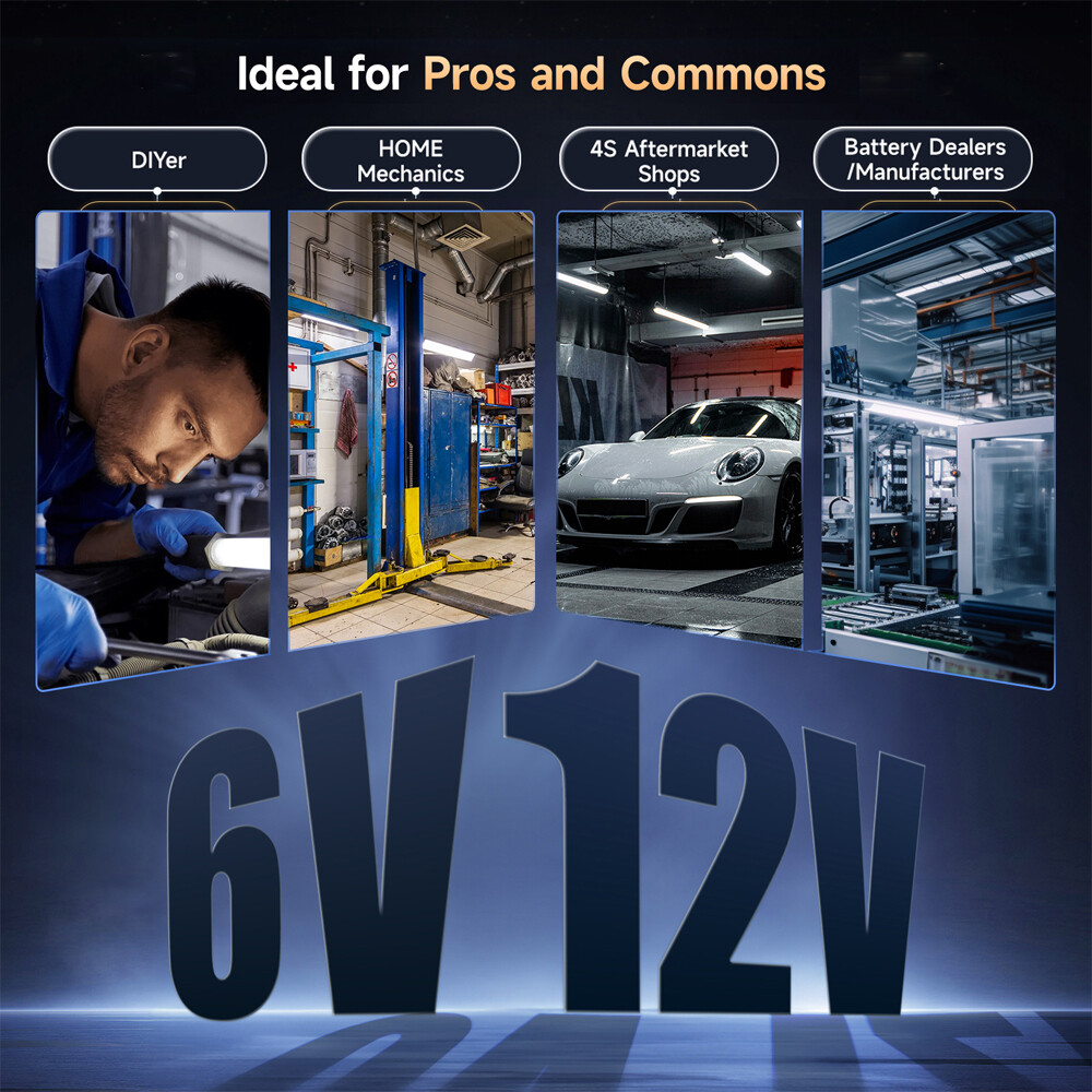 FOXWELL BT301 Battery Tester Load Drop Charging System Checker Analyzer Tool 12V