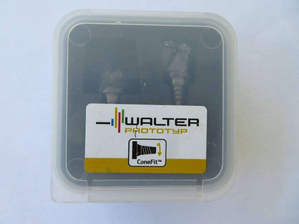 2 pcs WALTER Prototyp 1/2" Cone Fit 2 Flutes End Replaceable Milling Tips
