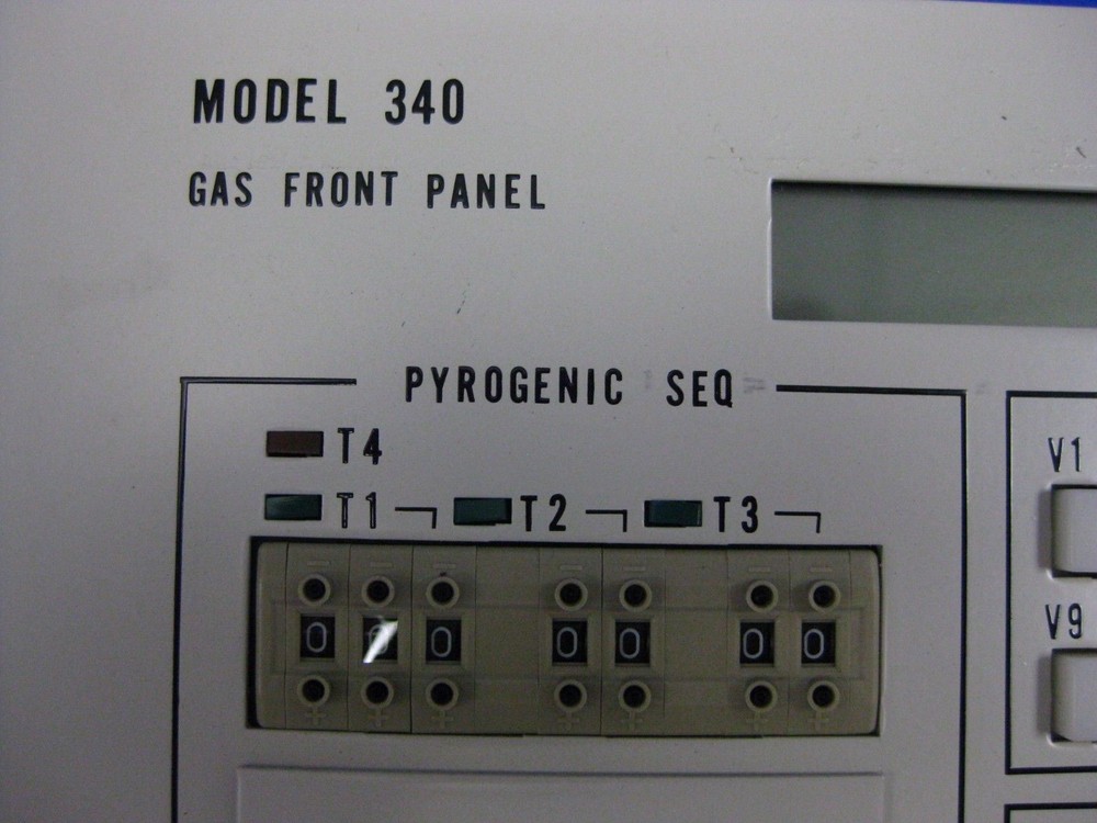 TEL Tokyo Electron Model 340 Gas Front Panel, Used
