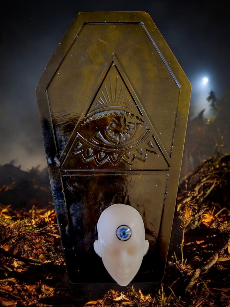 Pagan Coffin Candle.Three in one.Wicca.Paganism.Intention...