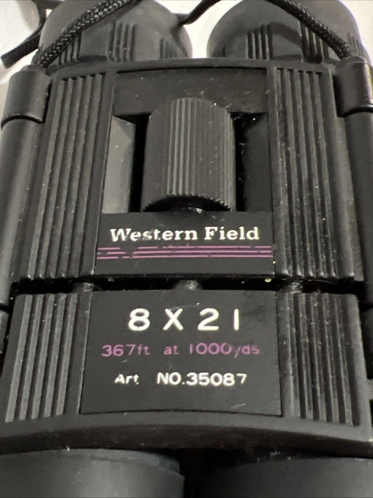 Binoculars With Case Western Field 4 Inches