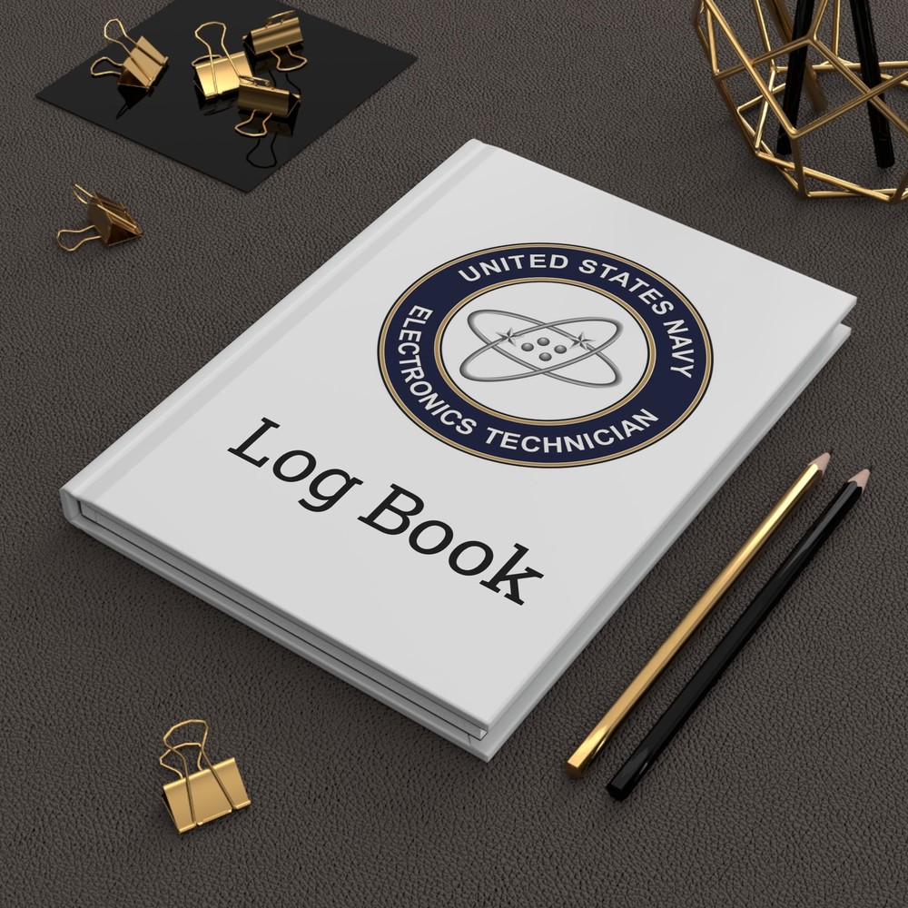 US Navy Electronics Technician Rating Log Book EM Emblem Journal