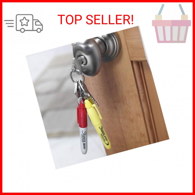 Sharpie Mini Permanent Markers, Fine Point, Assorted Colors, 4 Count