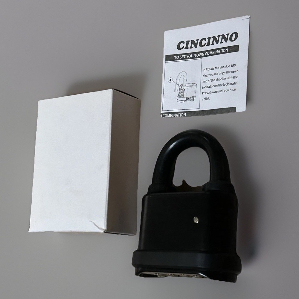 3-Pack Weatherproof Combination Padlocks, Resettable Code, New in Box, Easy Use