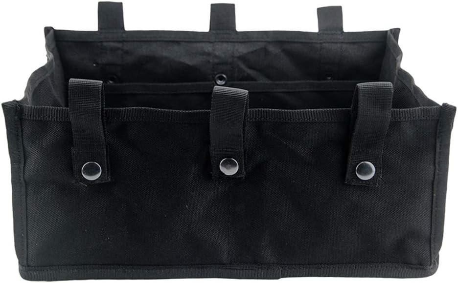 Versatile Black Rollator Walker Underseat Pouch - Easy Attachment & Organization