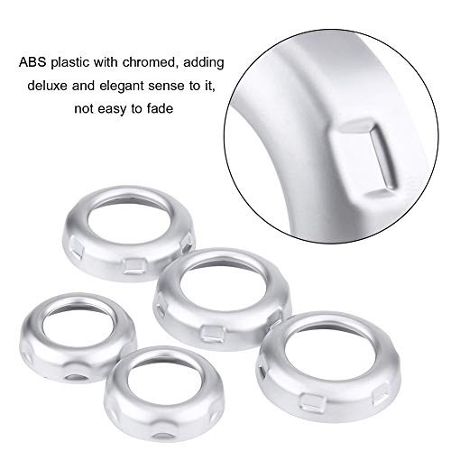 Anti Scratch Silver Chromed Dustproof Volume and Air Conditioning Knobs Trim