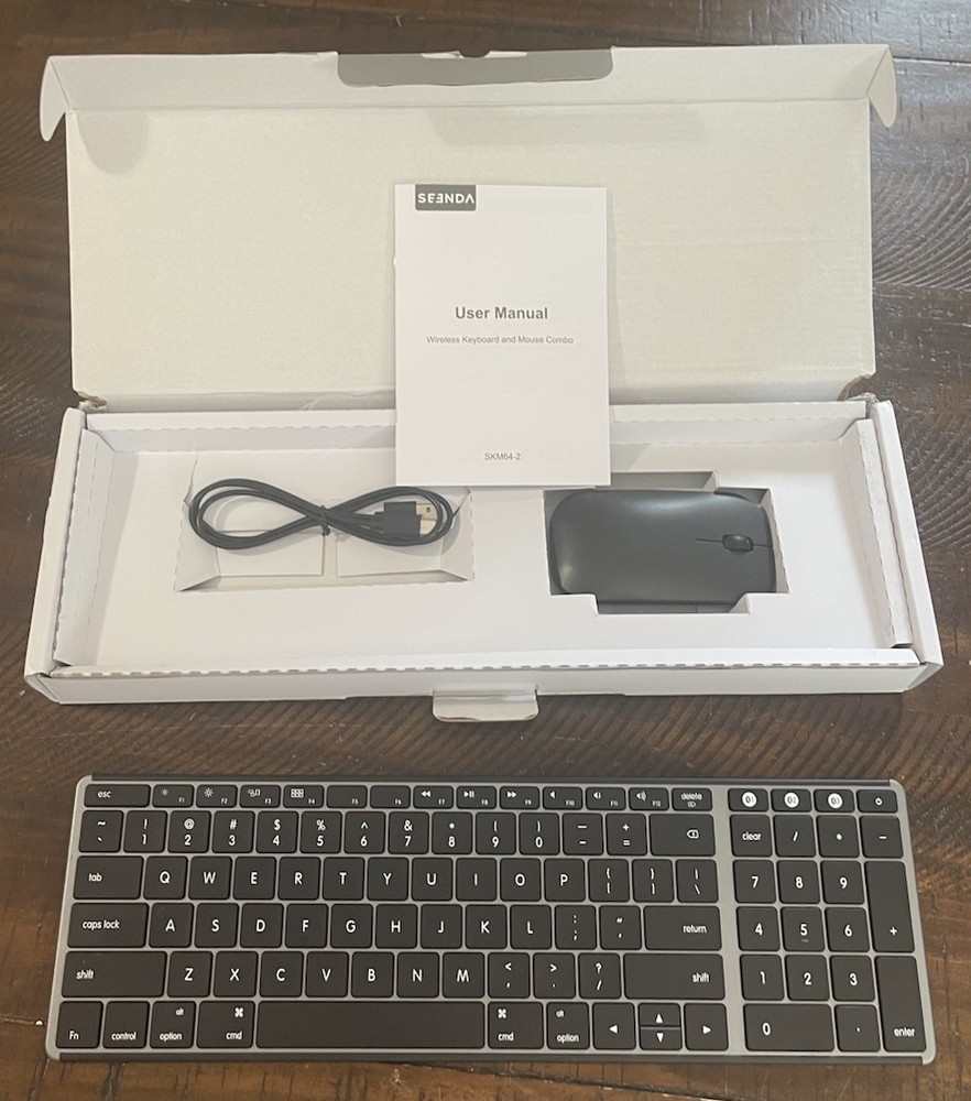 Wireless Bluetooth Keyboard and Mouse for Mac, Multi-Device Space Gray