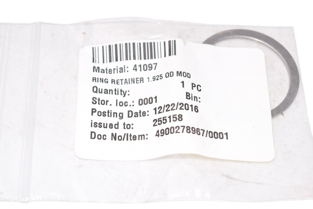NEW Ring Retainer 1.925 OD MOD