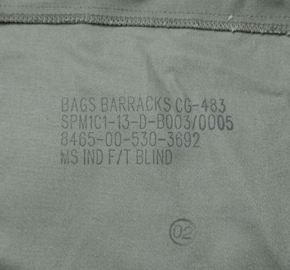 US Army Cotton Barracks Bag NWT